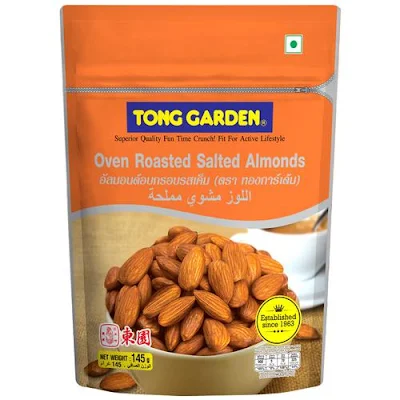 Tong Garden Oven Roasted Salted Almonds 145 Gm