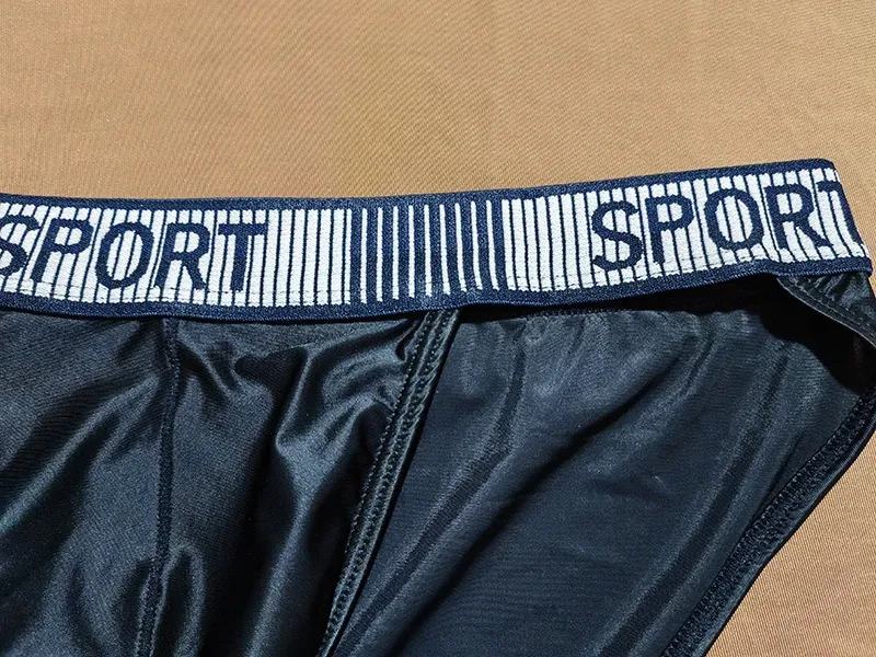 Title 13, Sous-vêtements homme en soie glacée, short tria...