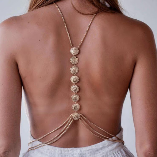 Title 8, Vintage Carved Body Chain Beach Bikini Ethnic, ...