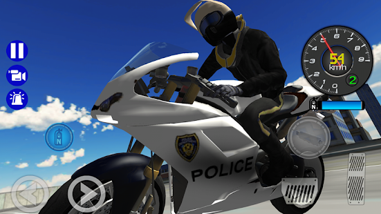  Police Bike City Simulator- 스크린샷 미리보기 이미지  