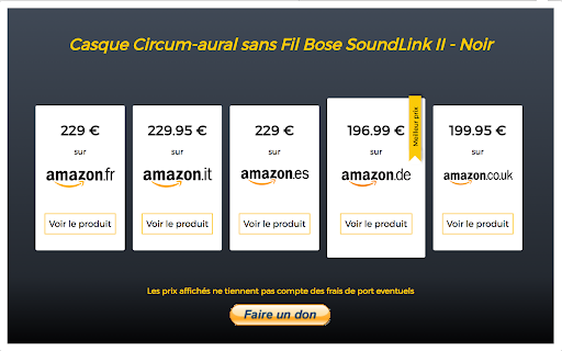 Amazon comparateur