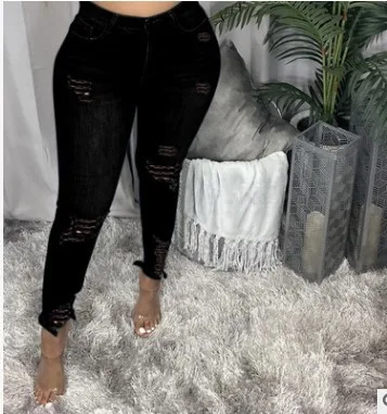Calça Jeans Feminina Cintura Alta, Stretch Slim, Lápis. Modelo de comércio exterior, caimento perfeito e conforto excepcional.