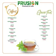 Frusion Pressery & Cafe menu 1