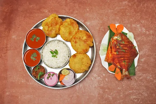 Special Pomfret Vada Thali