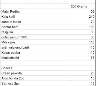 Jagnath Sweets menu 2