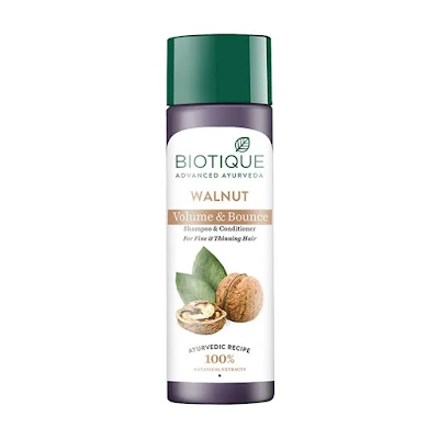 Biotique Bio Walnut Bark Volumizing Shampoo For Fine & Thinning Hair - 180 ml