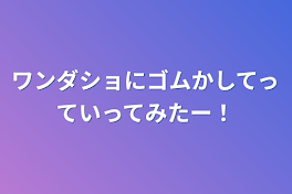 ワンダショにゴムかしてっていってみたー！