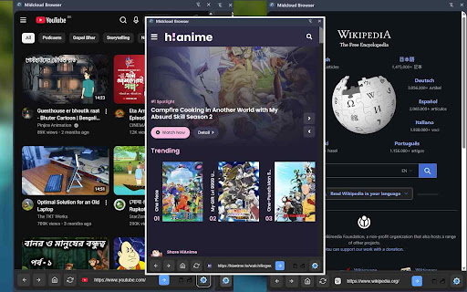 Midcloud Browser - Sidebar Browser with Toolbar Preview 1