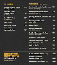 Coffee Stock menu 1