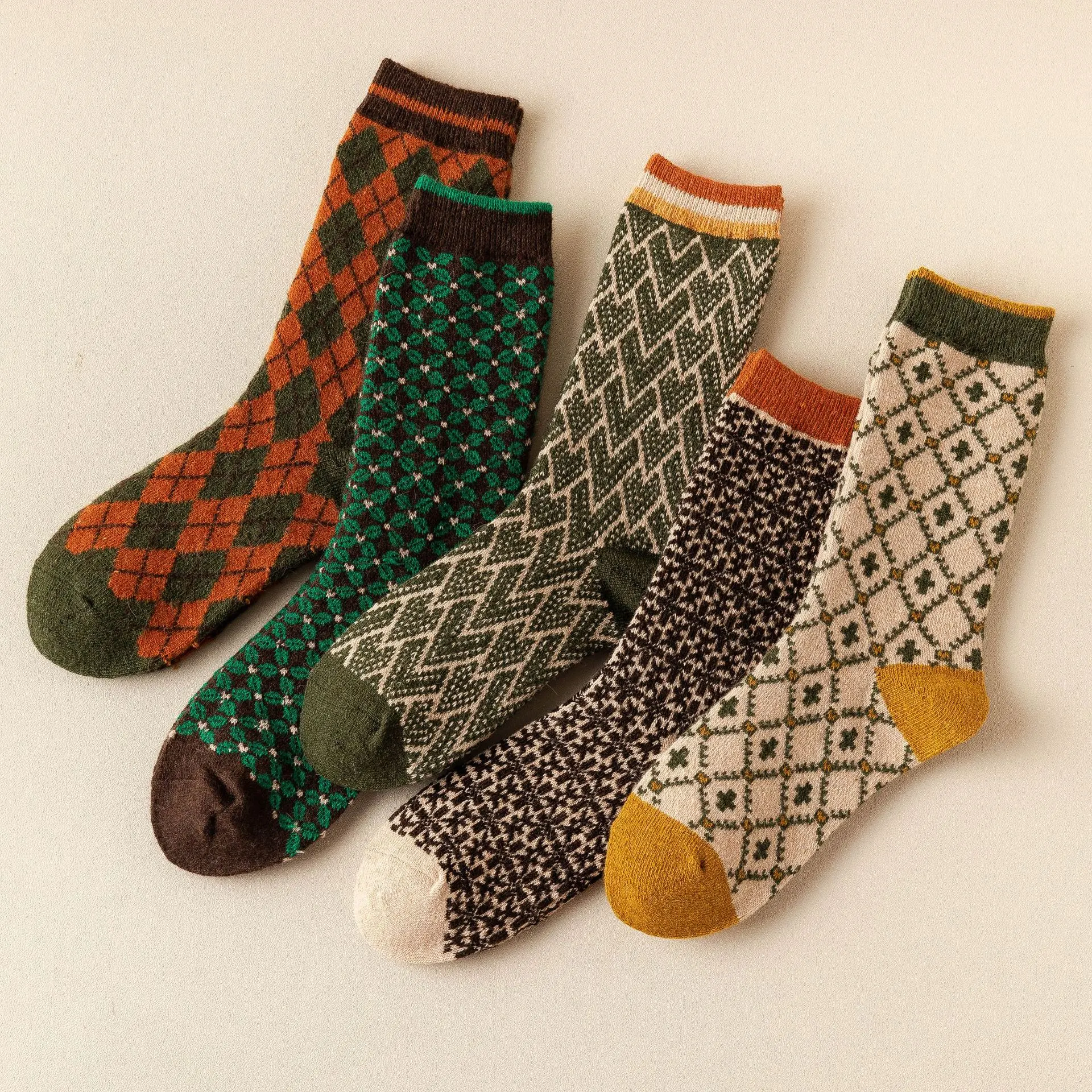 Title 7, Womens Personalized Fashion Wool Warm Socks