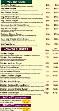 The Bombay Burger's menu 5