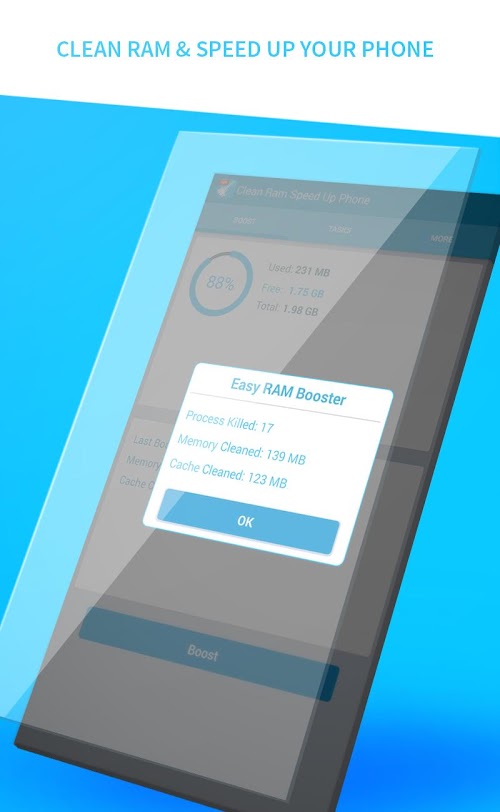 Android application Clean Ram Speed Up Phone screenshort