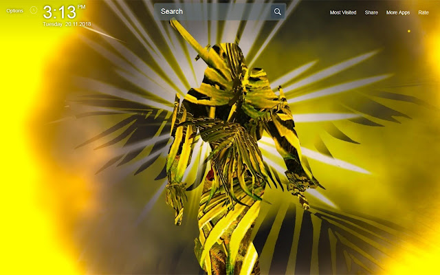 In The Yellow Wallpapers New Tab Theme