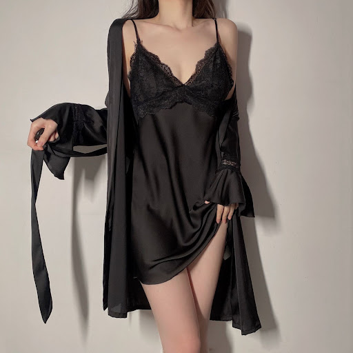 Black 9115 Robe