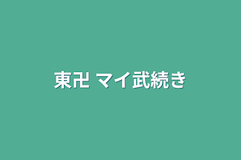 東卍  マイ武続き