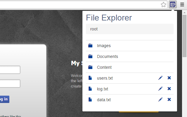 HTML5FS File Editor Preview image 0