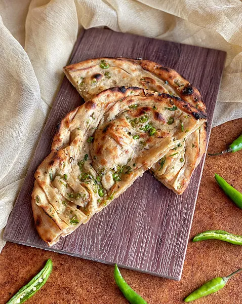 Green Chilli Paratha