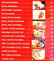 Arabian Chicken Shawarma menu 1