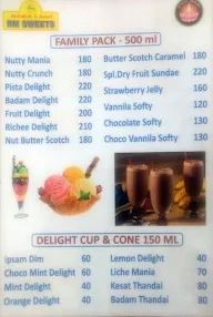 RM Sweets And Bakery menu 5