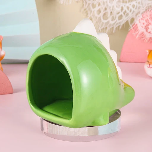 Summer Cooling Ceramic Nest for Small Pets: 4 Monster-Shaped Styles for Hamster Hedgehog Chinchilla