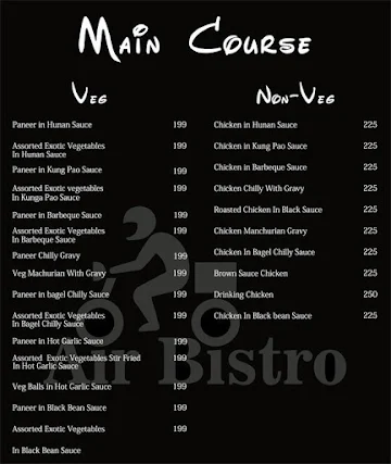 Air Bistro menu 