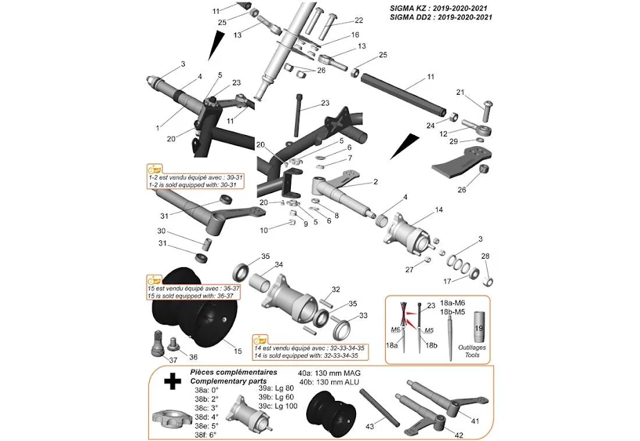 FRONT AXLE SIGMA KZ 2019 - 2021