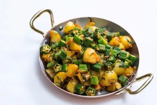 Aloo Bhindi Bhujiya