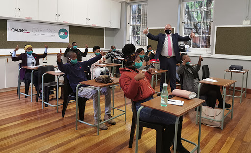 Alderman James Vos, Cape Town mayoral committee member for economic opportunities and asset management, at the opening of the BPO Academy.