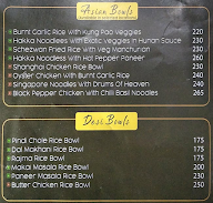 The Good Bowl menu 1
