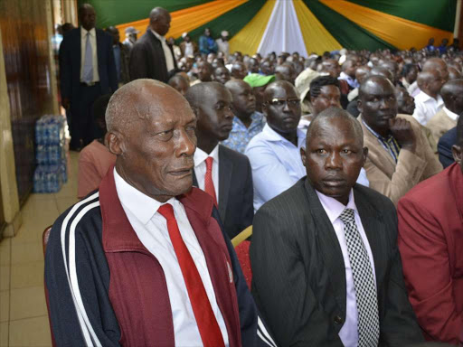 Farmers at a meeting with senators in Eldoret.o Wednesday. /MATHEWS NDANYI