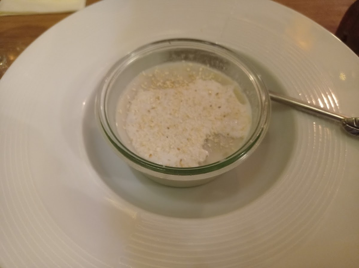 Banana tapioca dessert with coconout milk