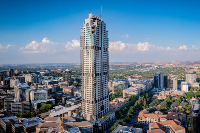 The Leonardo, in Sandton, Johannesburg, is the second-tallest building in Africa.