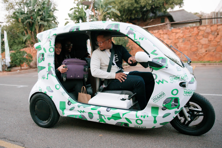 The Zbee scooter is an electric tuk-tuk that is being showcased at the summit. Pitcure: SUPPLIED