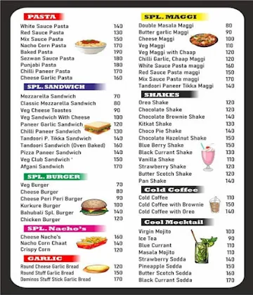 Shake Chilli Chinese & Italian Cafe menu 