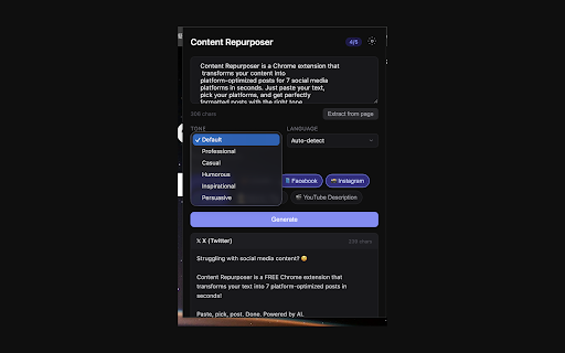 Content Repurposer screenshot 3