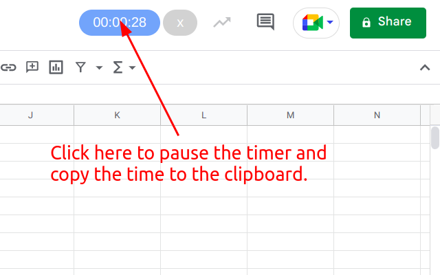 Stopwatch for Google Sheets Preview image 3