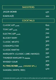 Fly Bar menu 1