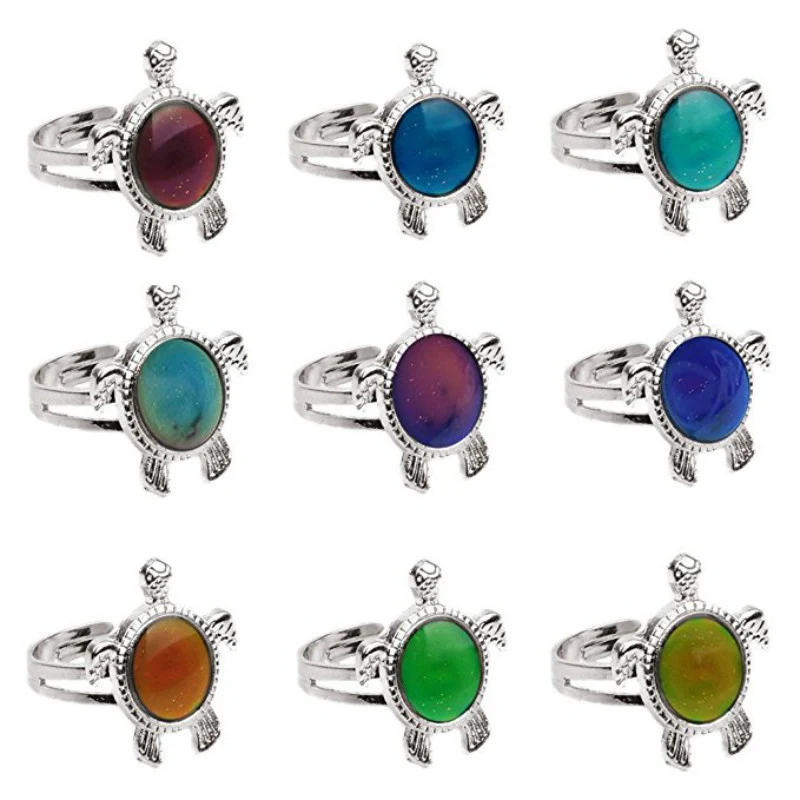Farbwechselnder Ring für Stimmungserkennung. Dein persönliches Stimmungsbarometer am Finger. Einzigartiges Geschenk und Accessoire.