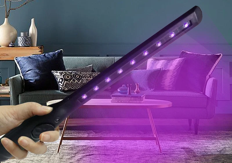 Household Portable Handheld Ultraviolet Disinfection Lamp. Quickly and safely sanitizes surfaces and objects, eliminatin
