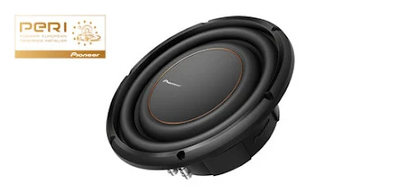 Pioneer 10" smal subwoofer i D-serien 1300W 4ohm