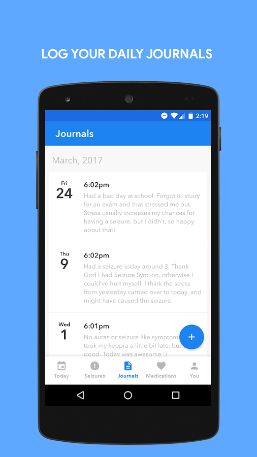    Seizure Sync Epilepsy Manager- screenshot  