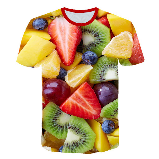 Title 3, Fruit Assorted Medley Pattern 3D Printed Short ...