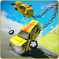 Chained Car Crash Beam Drive Accident Simulator