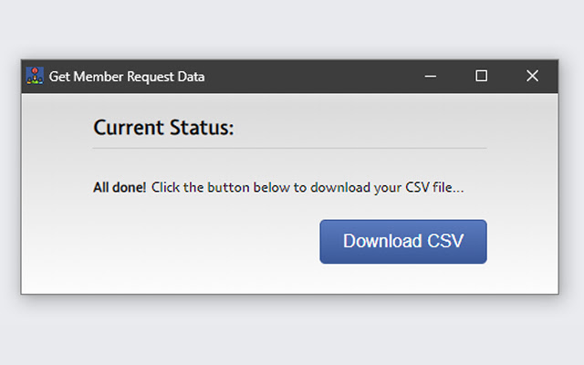 Member Request Downloader chrome extension