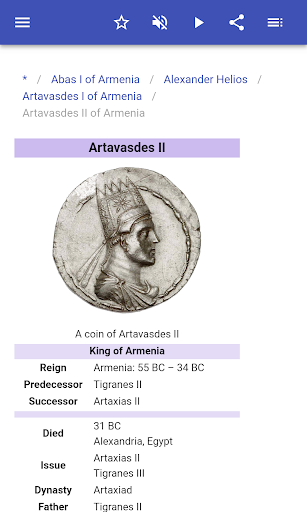The kings of Armenia