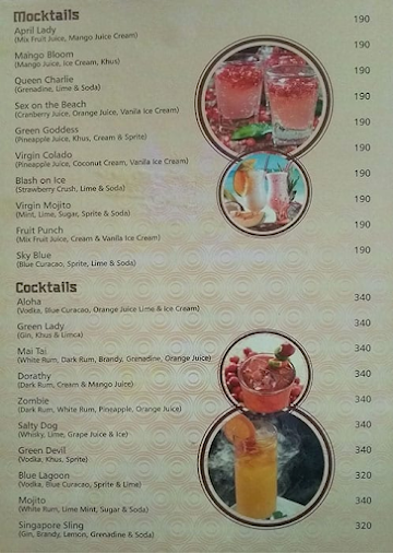 Royal Multi-Cuisine menu 