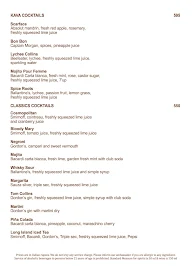 Kava Restaurant - Fairfield by Marriott menu 8