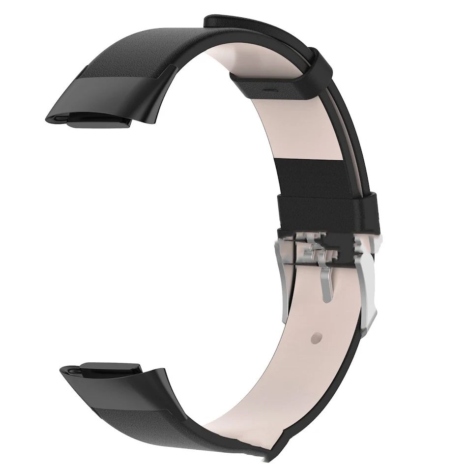 Lederen bandje voor Fitbit Charge 5 smartwatch, stijlvol en duurzaam. Verbetert comfort en stijl. Eenvoudige installatie, perfect voor dagelijks gebruik.
