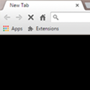 Empty New Tab Page - Black