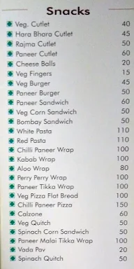 Puri Bakers menu 5